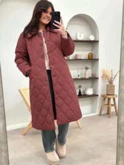 New Manteau Nora Bordeaux Manteaux