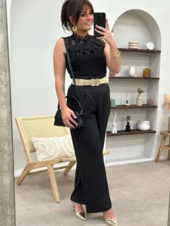 Online Pantalon Ella Noir Pantalons