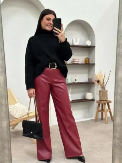 Flash Sale Pantalon Garance Burgundy Pantalons