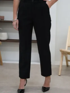 Clearance Pantalon Ornella Noir Pantalons