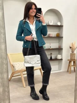 Sale Perfecto Coline Bleu Canard Vestes