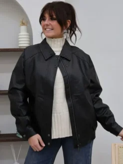 Cheap Perfecto Rima Noir Vestes