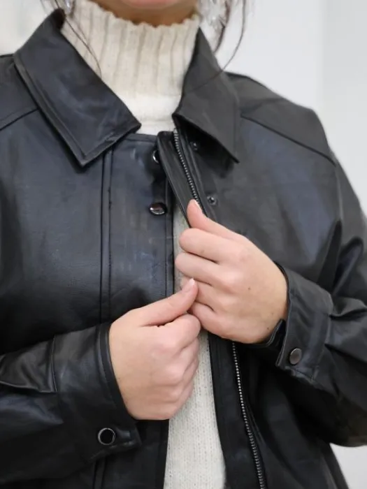 Cheap Perfecto Rima Noir Vestes