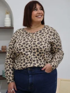 Sale Pull Abbie Camel Pulls Et Gilets|Collection Belle Taille