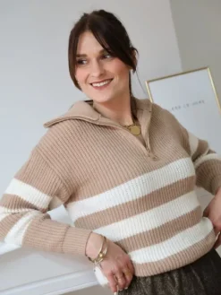 Clearance Pull Amélie Camel Collection Mère Fille|Pulls Et Gilets