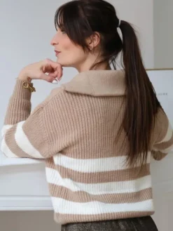 Clearance Pull Amélie Camel Collection Mère Fille|Pulls Et Gilets