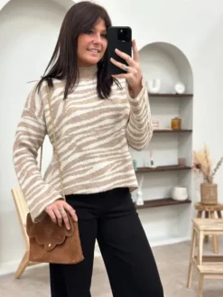 Store Pull Angie Camel Pulls Et Gilets