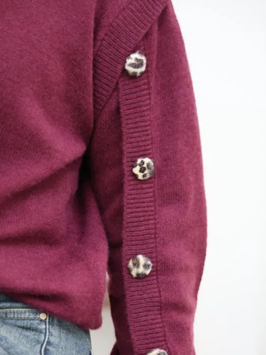 Sale Pull Cali Bordeaux Pulls Et Gilets