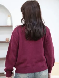 Sale Pull Cali Bordeaux Pulls Et Gilets