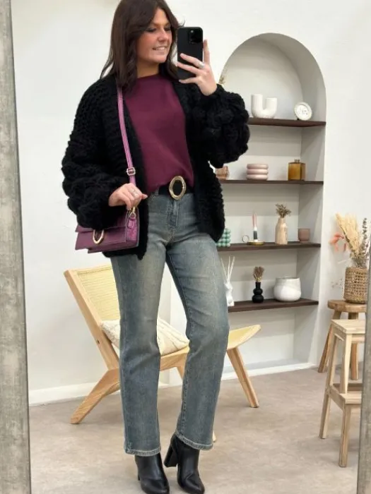 Sale Pull Cali Bordeaux Pulls Et Gilets