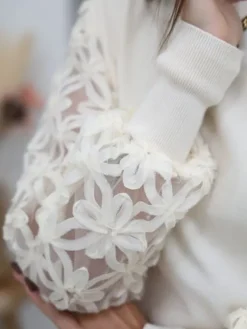 New Pull Laure Creme Pulls Et Gilets