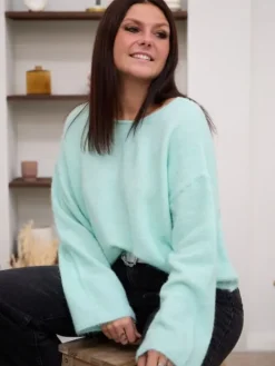 Flash Sale Pull Louisa Vert Pulls Et Gilets