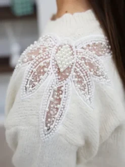Best Sale Pull Madelaine Beige Pulls Et Gilets