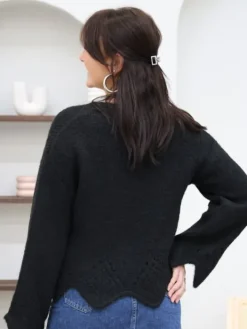 Discount Pull Rebacca Noir Pulls Et Gilets