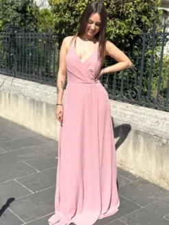Hot Robe Amélia Vieux Rose Collection Cérémonie