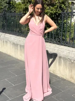 Hot Robe Amélia Vieux Rose Collection Cérémonie