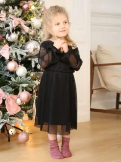 Fashion Robe courte Cécile Noir Collection Mère Fille