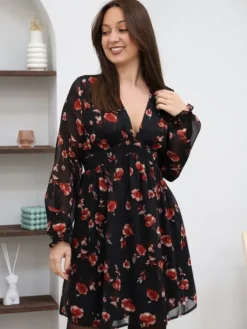 Flash Sale Robe courte Pia Noir Robes