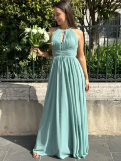 Fashion Robe Garance Vert Sauge Collection Cérémonie