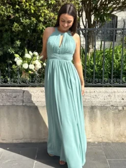 Fashion Robe Garance Vert Sauge Collection Cérémonie