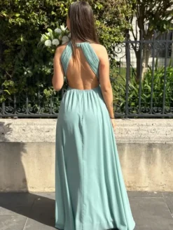 Fashion Robe Garance Vert Sauge Collection Cérémonie
