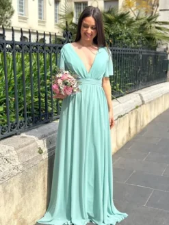 Cheap Robe Joy Vert Sauge Collection Cérémonie