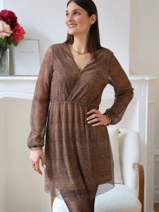 Hot Robe Laurette Léopard Collection Mère Fille|Robes