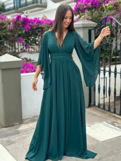 Sale Robe Lise Vert foncé Collection Cérémonie