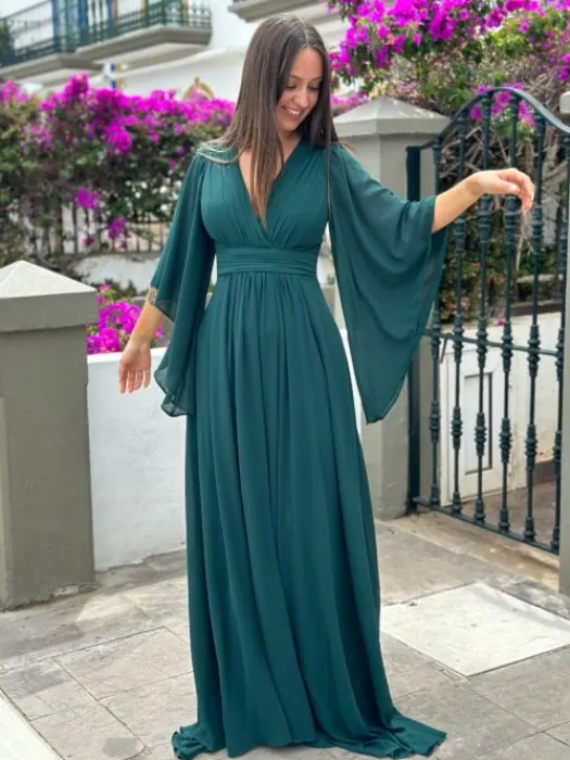 Sale Robe Lise Vert foncé Collection Cérémonie