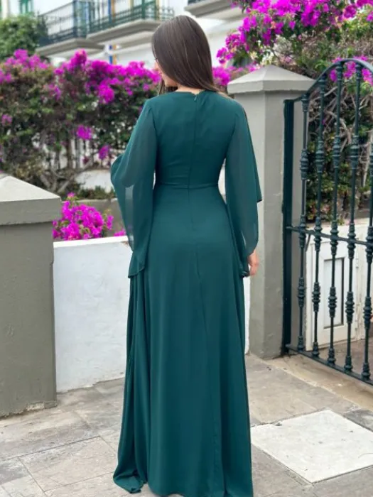 Sale Robe Lise Vert foncé Collection Cérémonie