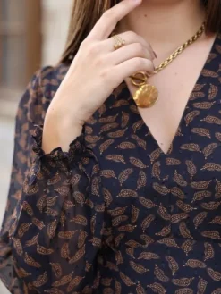 Store Robe longue Diane Marine Robes