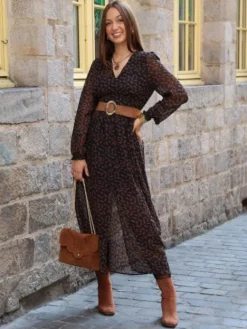 Store Robe longue Diane Marine Robes