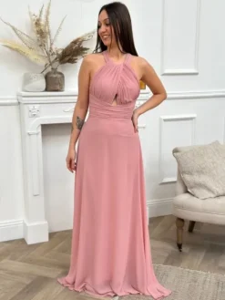 Online Robe longue Dianne Vieux Rose Collection Cérémonie
