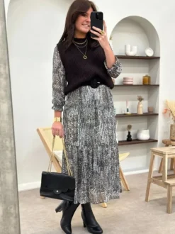 Sale Robe longue Doussia Noir Robes