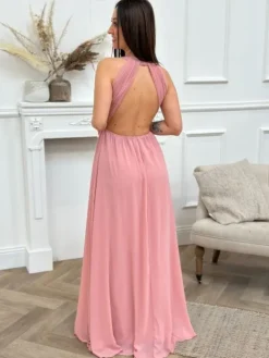 Discount Robe longue Garance Vieux Rose Collection Cérémonie