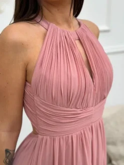 Discount Robe longue Garance Vieux Rose Collection Cérémonie