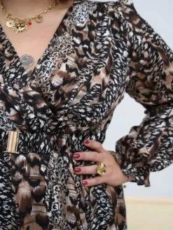 Sale Robe longue Tissia Marron Robes|Collection Belle Taille