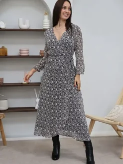 Best Sale Robe longue Valentine Noir Robes