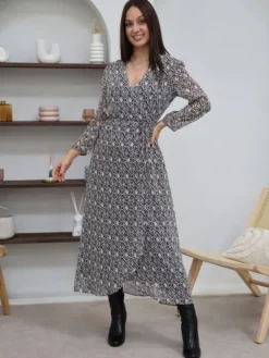 Best Sale Robe longue Valentine Noir Robes