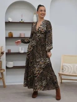 Discount Robe longue Victoire Camel Robes