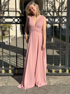 Best Sale Robe Rosaline Vieux rose Collection Cérémonie