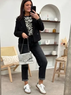 Fashion Sweat Rym Noir Pulls Et Gilets