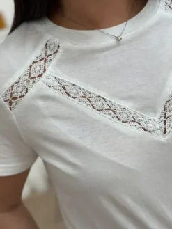 Clearance Tee shirt Daphne Blanc Tops & Teeshirts