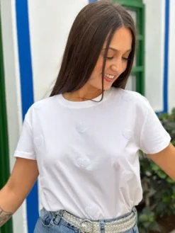 Sale Tee shirt Diana Blanc Tops & Teeshirts