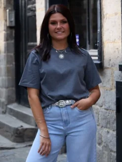 Flash Sale Tee shirt Josy Gris Foncé Tops & Teeshirts