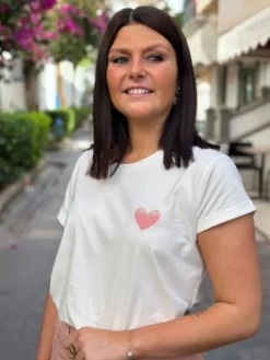Cheap Tee shirt Reina Blanc/Rose Tops & Teeshirts
