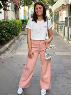 Cheap Tee shirt Reina Blanc/Rose Tops & Teeshirts