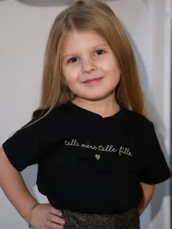 Best Sale Tee shirt Victoire Noir Collection Mère Fille