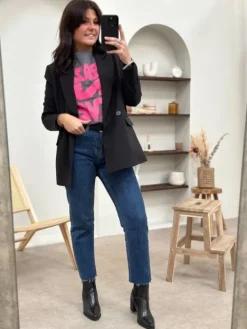 Clearance Teeshirt Delia Gris/Rose Tops & Teeshirts
