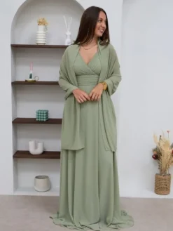 Clearance Étole Julie Olive Collection Cérémonie